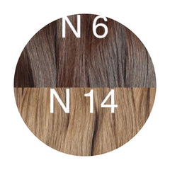 Wefts ambre 6 and 14 Color GVA hair - GVA hair