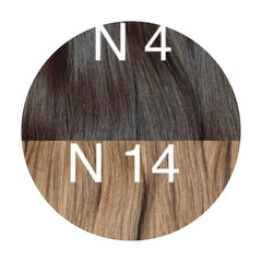Wefts ambre 4 and 14 Color GVA hair - GVA hair