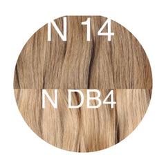 Wefts ambre 14 and DB4 Color GVA hair - GVA hair