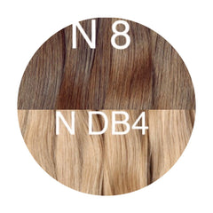 Wefts ambre 8 and DB4 Color GVA hair - GVA hair
