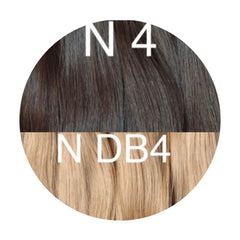 Wefts ambre 4 and DB4 Color GVA hair - GVA hair