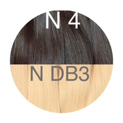 Wefts ambre 4 and DB3 Color GVA hair - GVA hair