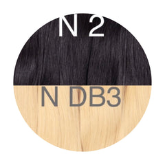 Wefts ambre 2 and DB3 Color GVA hair - GVA hair