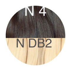 Wefts ambre 4 and DB2 Color GVA hair - GVA hair