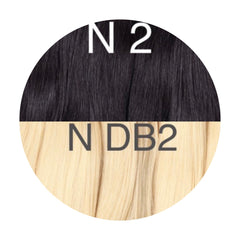Wefts ambre 2 and DB2 Color GVA hair - GVA hair