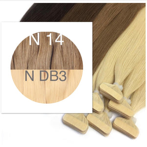 Tapes ambre Color 14 and DB3 GVA hair - GVA hair