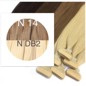 Tapes ambre Color 14 and DB2 GVA hair - GVA hair