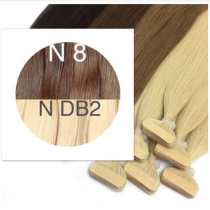 Tapes ambre Color 8 and DB2 GVA hair - GVA hair