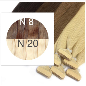 Tapes ambre Color 8 and 20 GVA hair - GVA hair