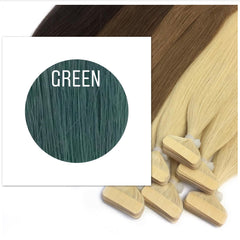 Tapes Color Green GVA hair - GVA hair