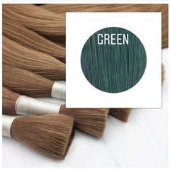 Raw cut hair Color Green GVA hair - GVA hair