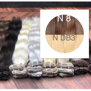 Wefts ambre 8 and DB3 Color GVA hair - GVA hair