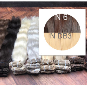 Wefts ambre 6 and DB3 Color GVA hair - GVA hair