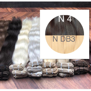 Wefts ambre 4 and DB3 Color GVA hair - GVA hair