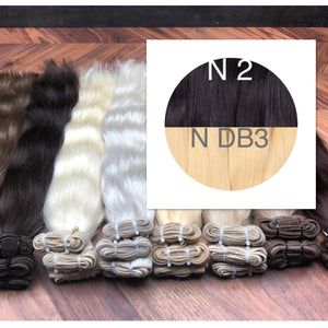 Wefts ambre 2 and DB3 Color GVA hair - GVA hair