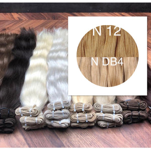 Wefts ambre 12 and DB4 Color GVA hair - GVA hair