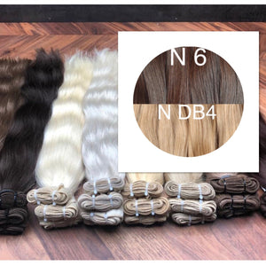 Wefts ambre 6 and DB4 Color GVA hair - GVA hair