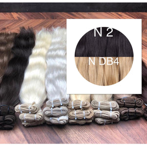 Wefts ambre 2 and DB4 Color GVA hair - GVA hair