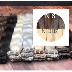 Wefts ambre 6 and DB2 Color GVA hair - GVA hair