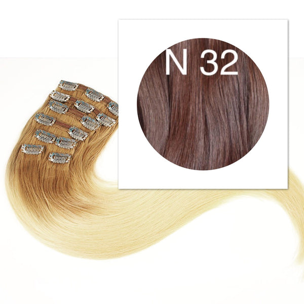 Clips and Ponytail Color 32 GVA hair - GVA hair