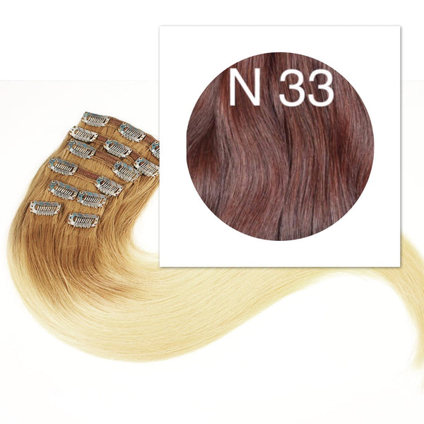 Clips and Ponytail Color 33 GVA hair - GVA hair