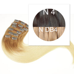 Clips and Ponytail Ambre 4 and DB4 Color GVA hair - GVA hair