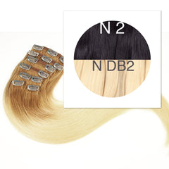 Clips and Ponytail Ambre 2 and DB2 Color GVA hair - GVA hair