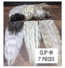 Clips and Ponytail Ambre 6 and 24 Color GVA hair - GVA hair