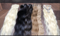 Clips and Ponytail Color 1 GVA hair - GVA hair